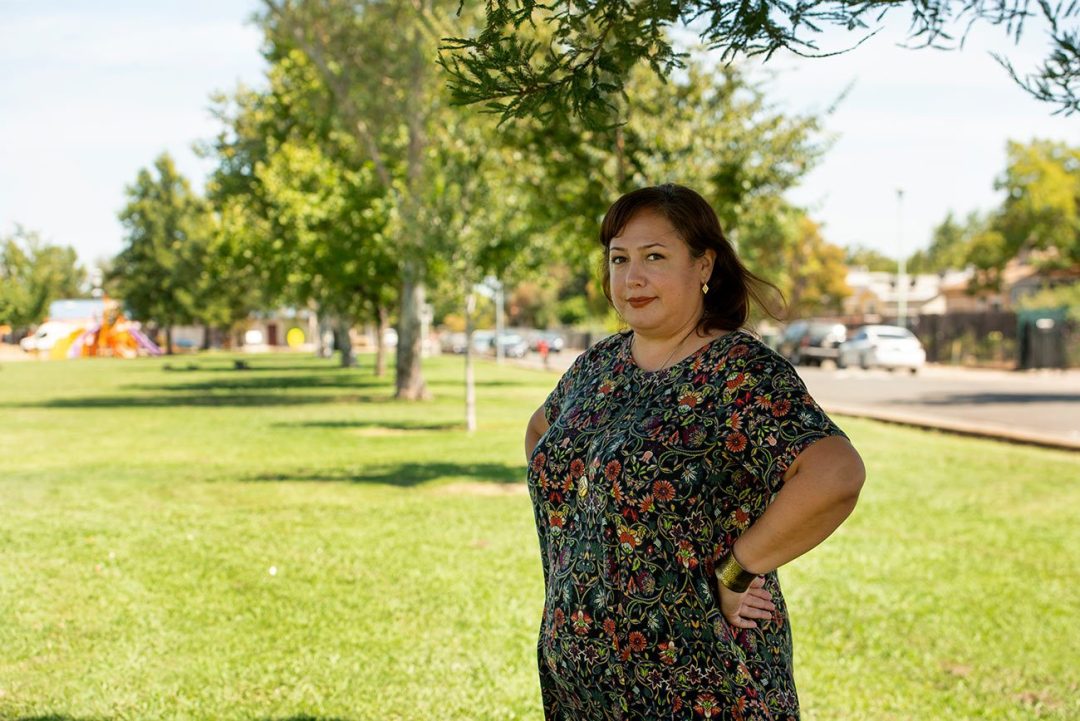 Victoria Vasquez is the Sacramento Tree Foundation NeighborWoods organizer for South Sacramento. (Gregory Urquiaga/UC Davis)