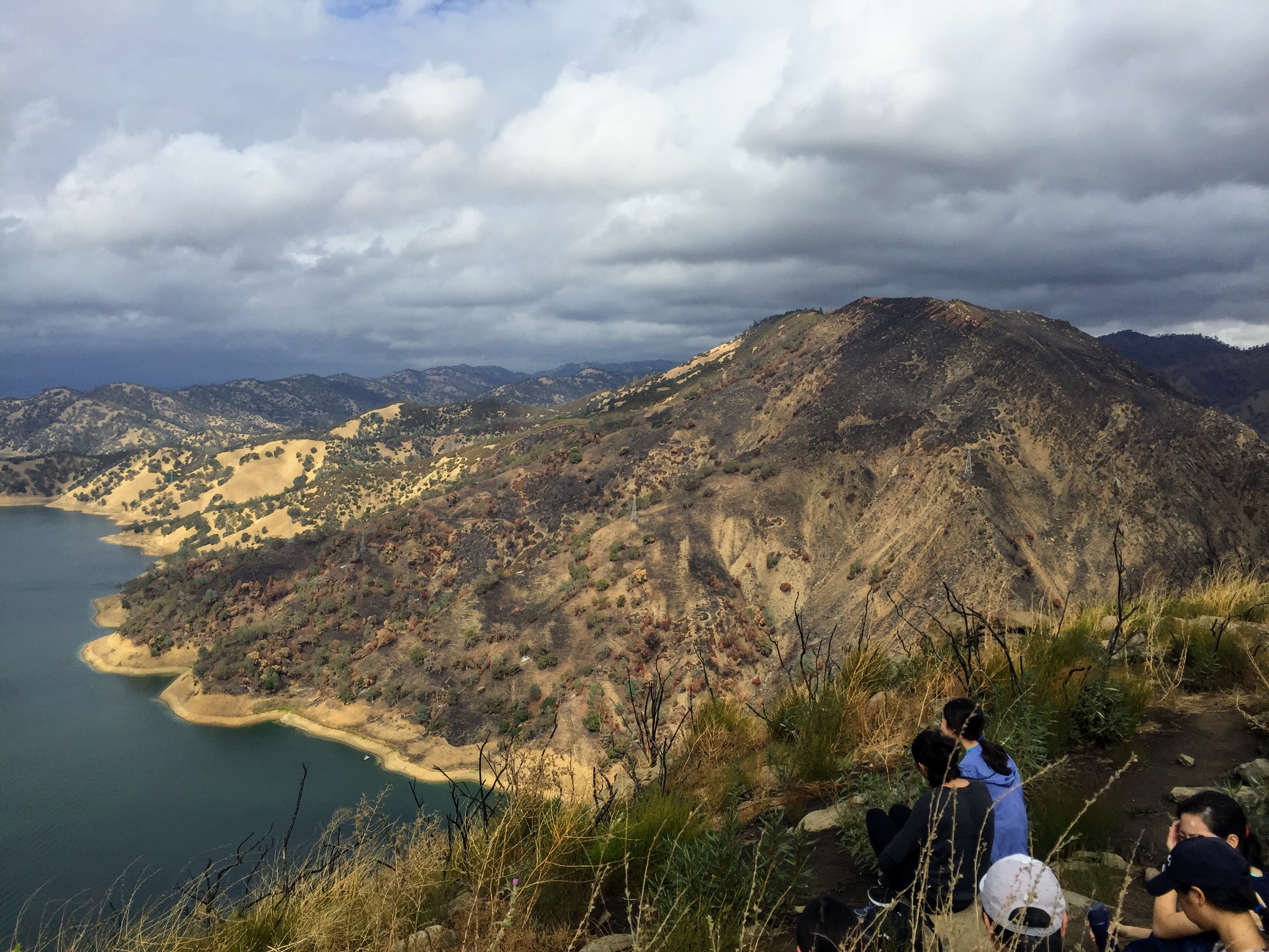 Hikers overlook Lake Berryessa from Stebbins Cold Canyon Natural Reserve in 2016. (photo Alexandra Weill, UC Davis)