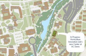 This map shows the location of the Horticulture Innovation Lab's Center, demonstrating vegetables and tools from the program's work in Africa, Asia and Latin America.