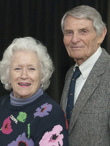 Evelyne and Richard Rominger (photo: T.J. Ushing/UC Davis)