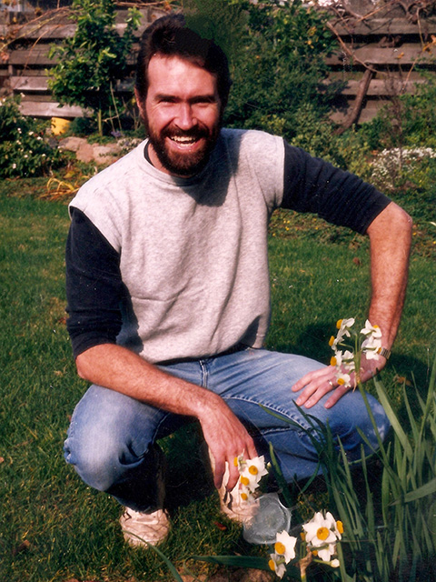 Man in a garden