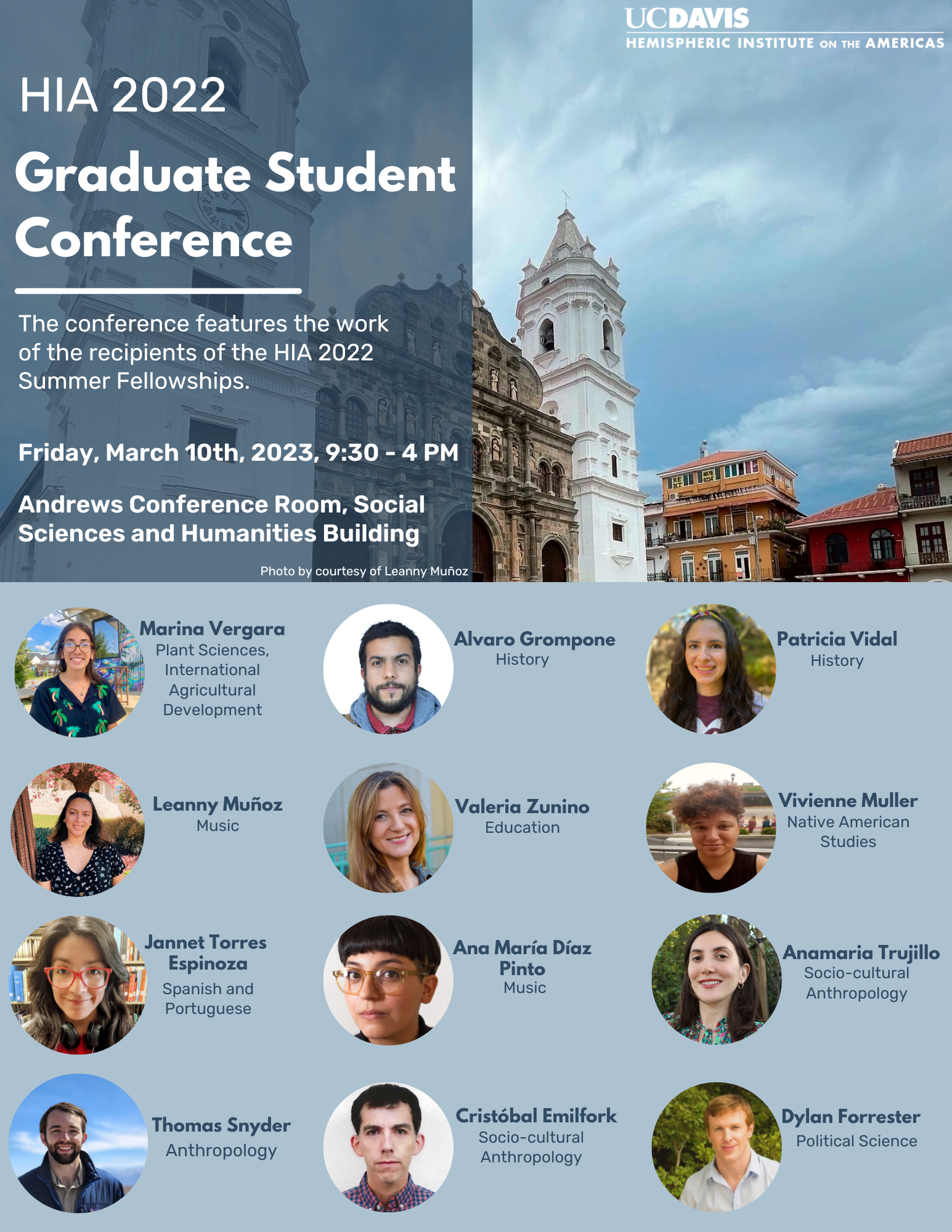 A poster for the HIA 2022 Graduate Student Conference