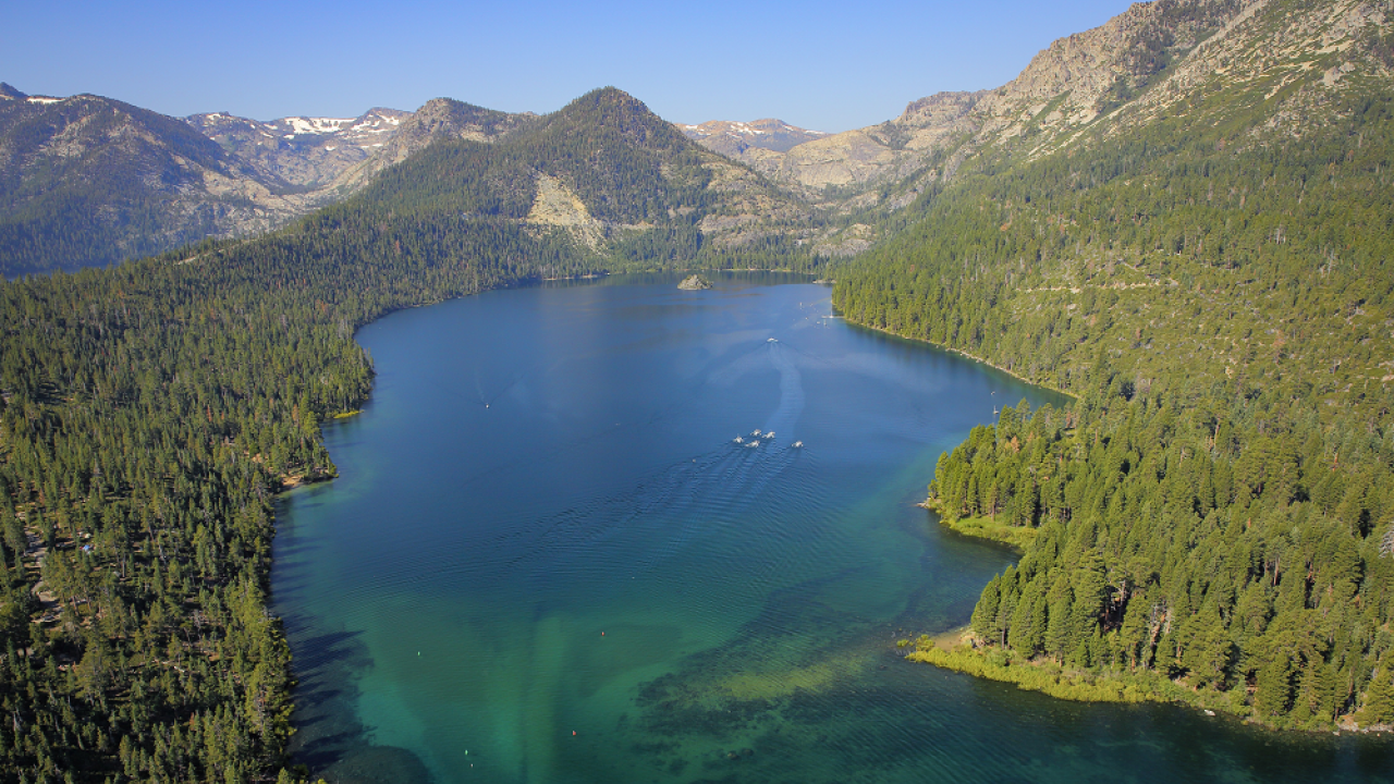 Emerald Bay at Lake Tahoe. (photo Brant Allen/UC Davis TERC) Emerald Bay at Lake Tahoe. (photo Brant Allen/UC Davis TERC)