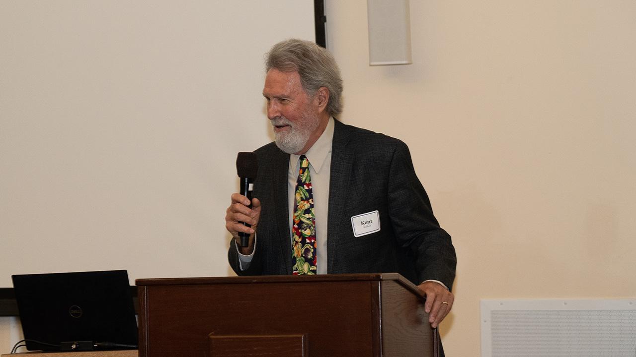 A man at a podium speaking