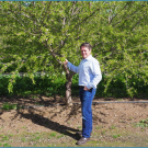 Patrick H. Brown in almond orchard