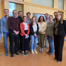 For three days, visitors from Rothamsted Research, U.K., and members of the Department of Plant Sciences shared ideas and aired possibilities for future collaboration. The delegation was received by Department Chair Gail Taylor, right.