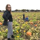 Gail Taylor at pumpkin patch